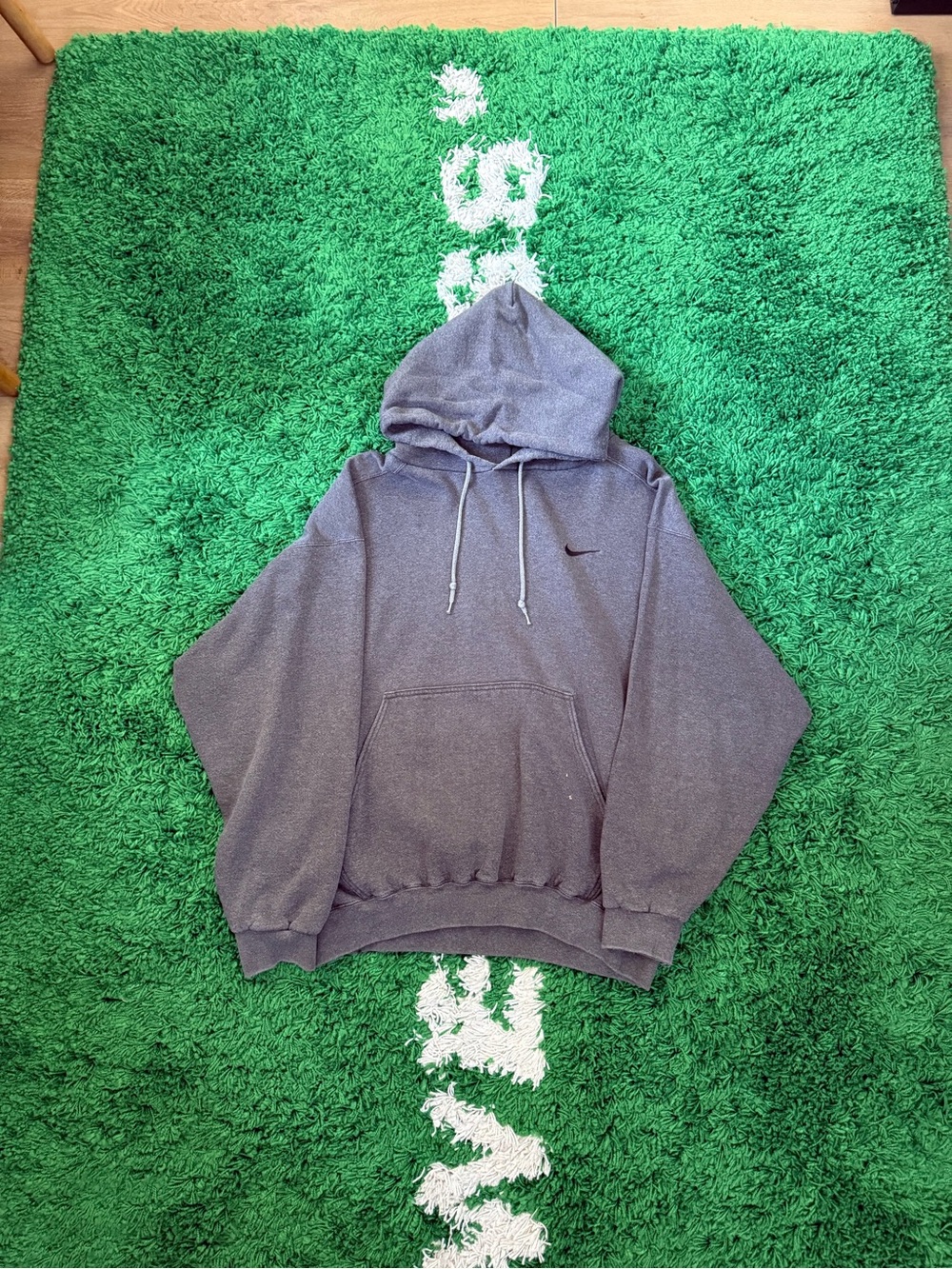 Vintage Nike Hoodie Charcoal Grey 1990’s Size Large